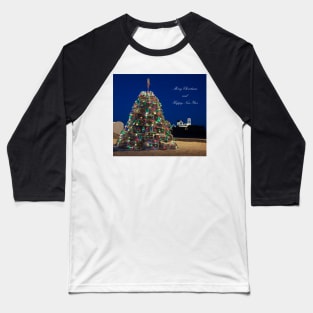 Maine Christmas Card Baseball T-Shirt